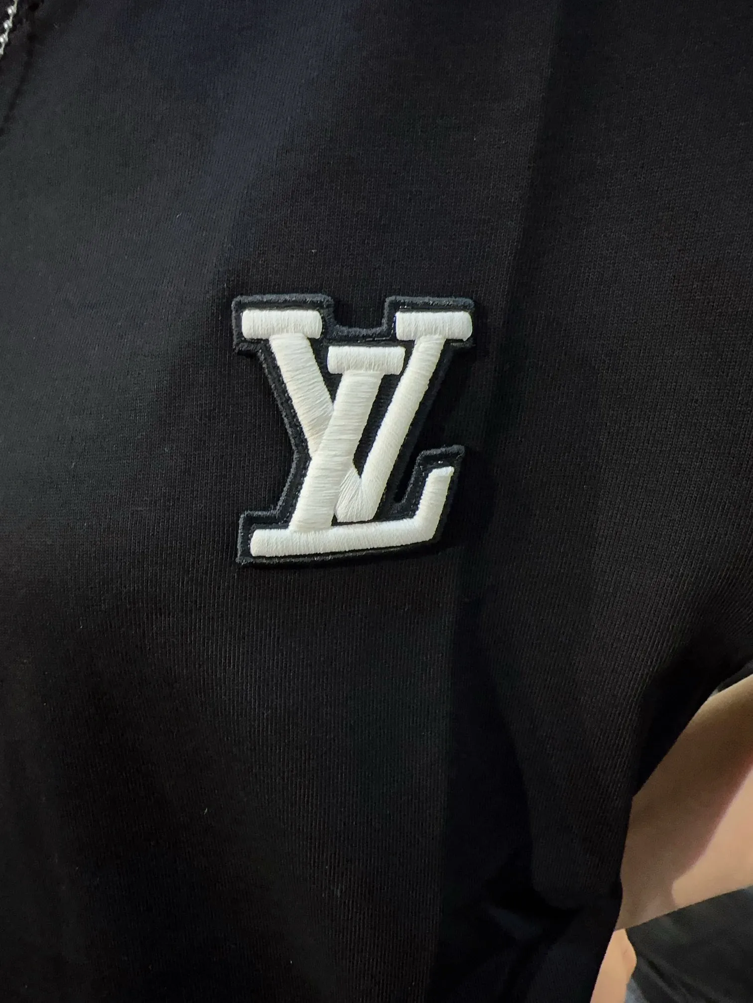 Louis Vuitton/Louis Vuitton 24ss short sleeves with embroidered letters on the chest